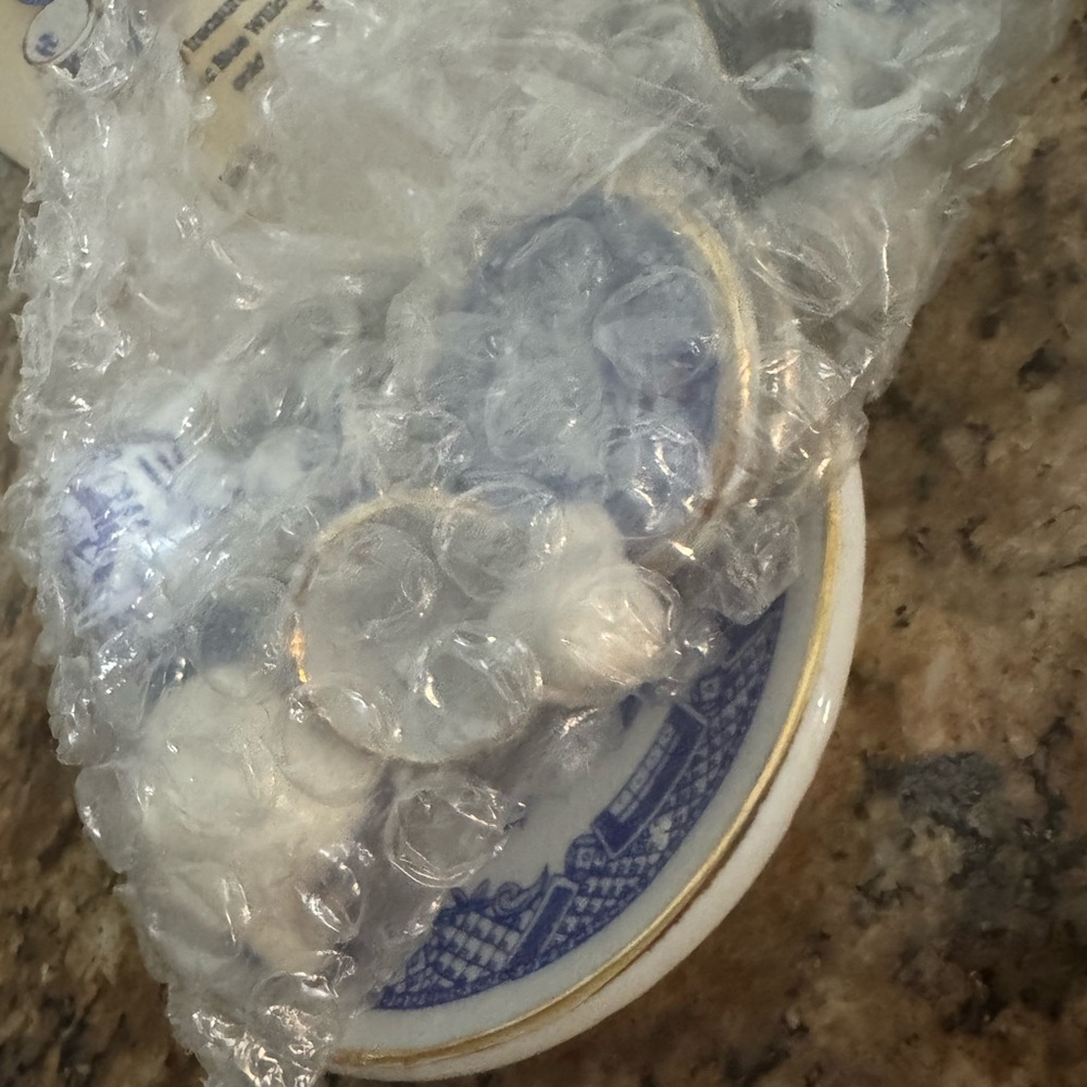 Vintage Miniature Blue Willow Tea Set In packaging/box 10 piece ceramic Chadwick - Picture 6 of 7
